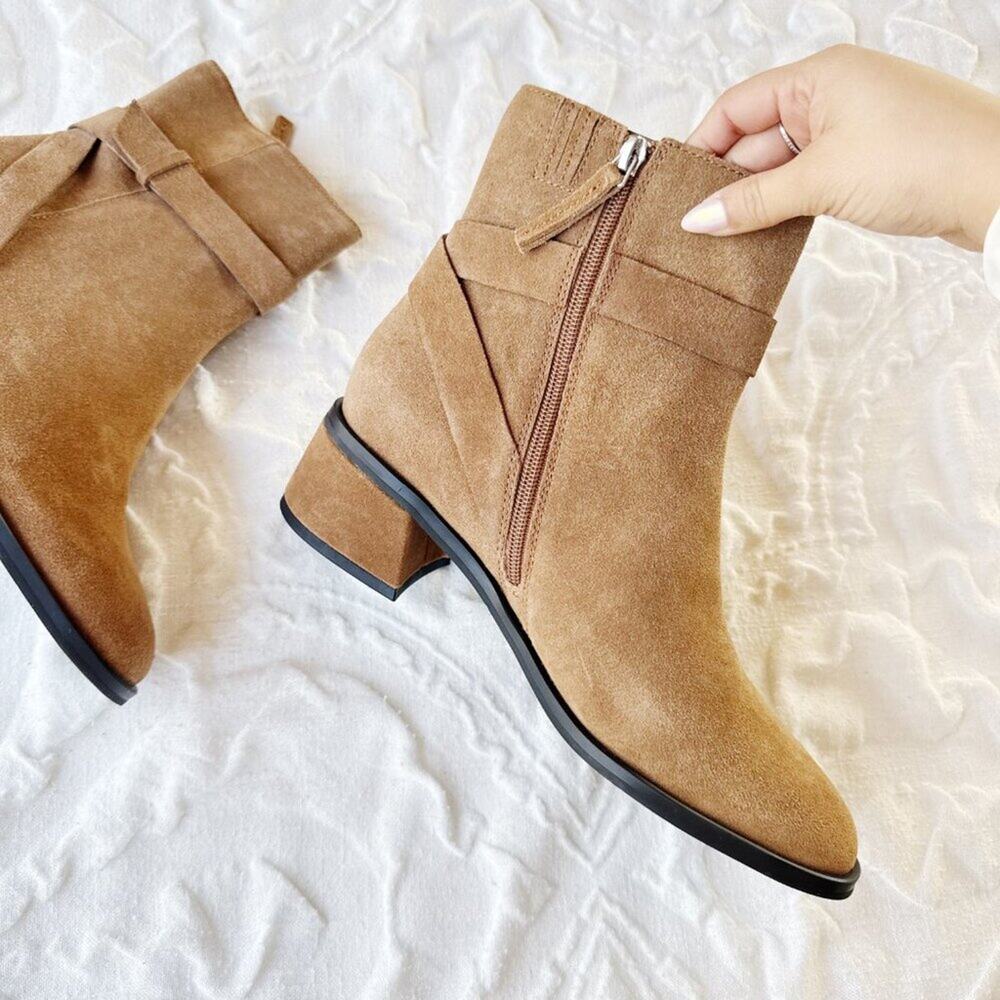 Dolce Vita Leland Suede Block Heel Boot Size 9.5 New - Picture 6 of 12